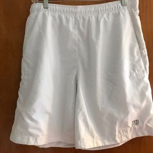 Large Men’s White WILSON Shorts